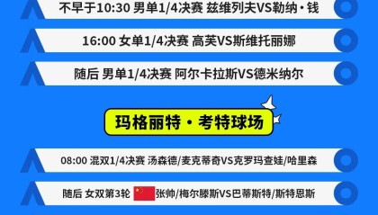 世预赛高清直播入口-澳网1/4决赛今日开战：阿卡大战德米纳尔 张帅出战女双第三轮